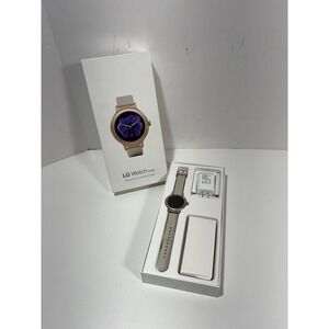 LG Warch Style LGW270 Titanium Smart with Android Wear Pink Gold MINT Condition